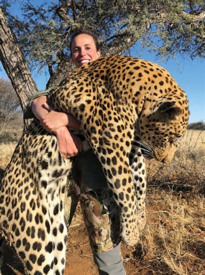 Photo Of A Woman Posing With Leopard She Killed Goes Viral