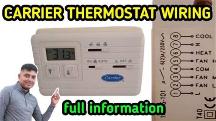 How do I set the temperature on my carrier thermostat?