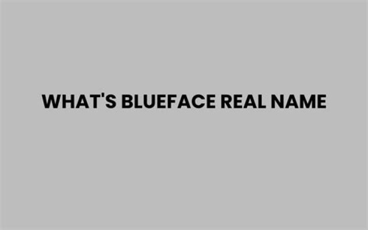 What’s Blueface real name?